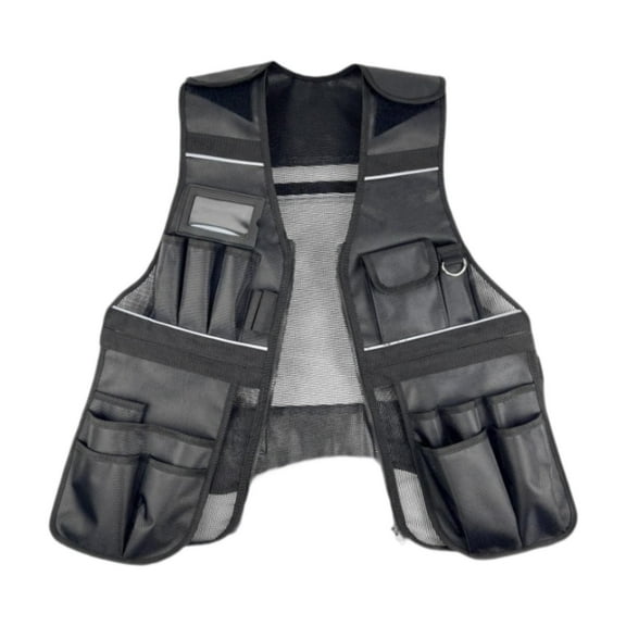 yotijay Tool Vest Adjustable Electrician Tool Vest for Workshop Woodworking Engineer