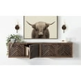 thumbnail image 4 of Kate and Laurel Blaise Transitional Metal Wall Sconce, 5 x 6 x 14, Antique Bronze, Modern Round Candle Holder with Removable Glass Cylinder for Flameless Candles, 4 of 10