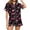 Red#13, variant on Tnhcen Women's Cute Comfy Long Sleeves Nightwear Set Printing Fashion Leisure Collar Cardigan Satin Pajama Set Homewear XS-XL