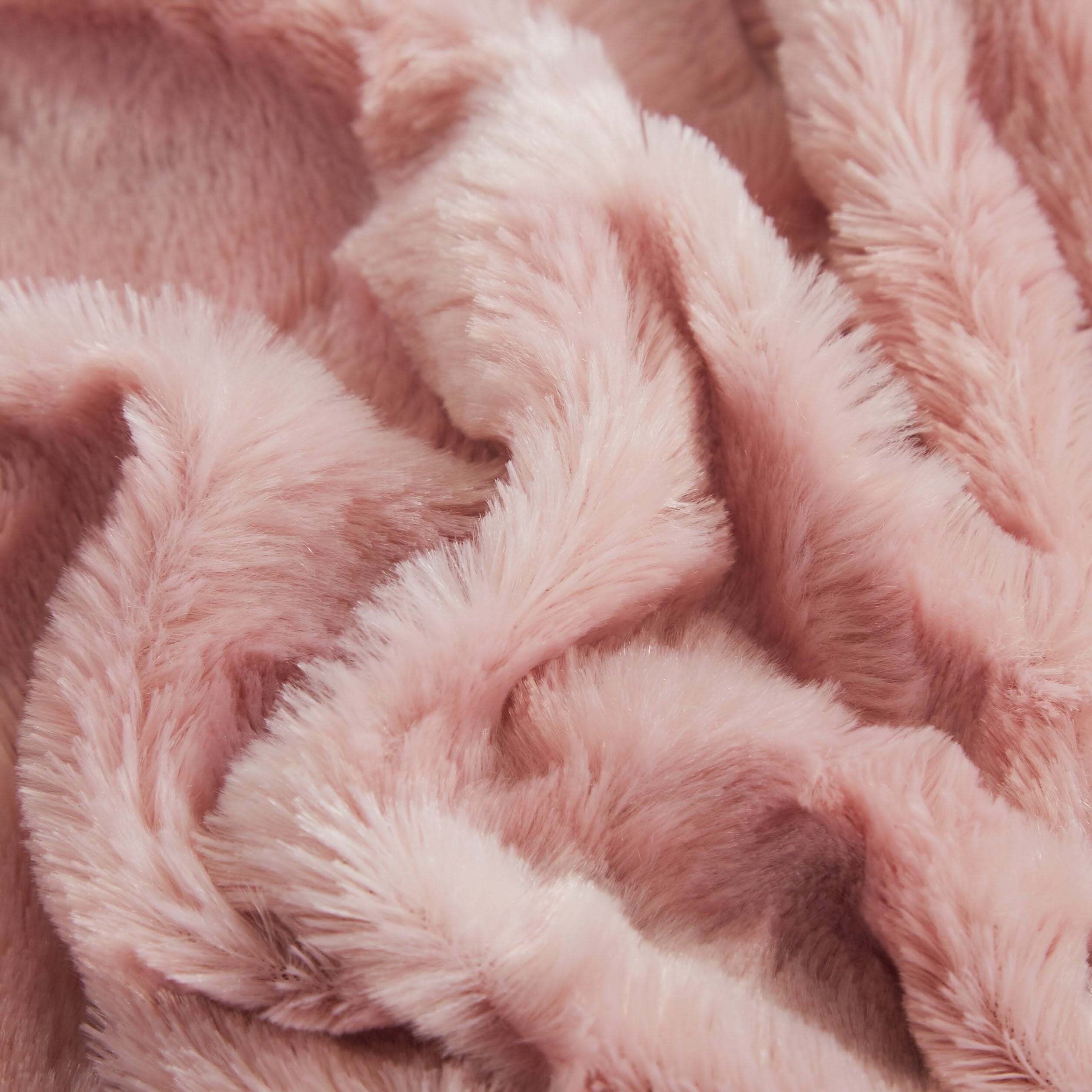 Tache Faux Fur Dusty Rose Pink Throw Blanket 7 Walmart