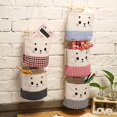thumbnail image 1 of 5 Pcs Joli Sac De Rangement Suspendu, Impermable En Coton Yute Panier Pochette De Rangement, Sacs Organisateur Pour Chambre Salle De Bain Cuisine, 1 of 5