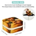 thumbnail image 5 of Thanksgiving Travel Portable Square Jewelry Organizer Box - Earring Holder, Ring, Necklace, Bracelet Storage - Suitable for Girls and Women - Jewelry Stand, Jewelry Boxes, 5 of 6
