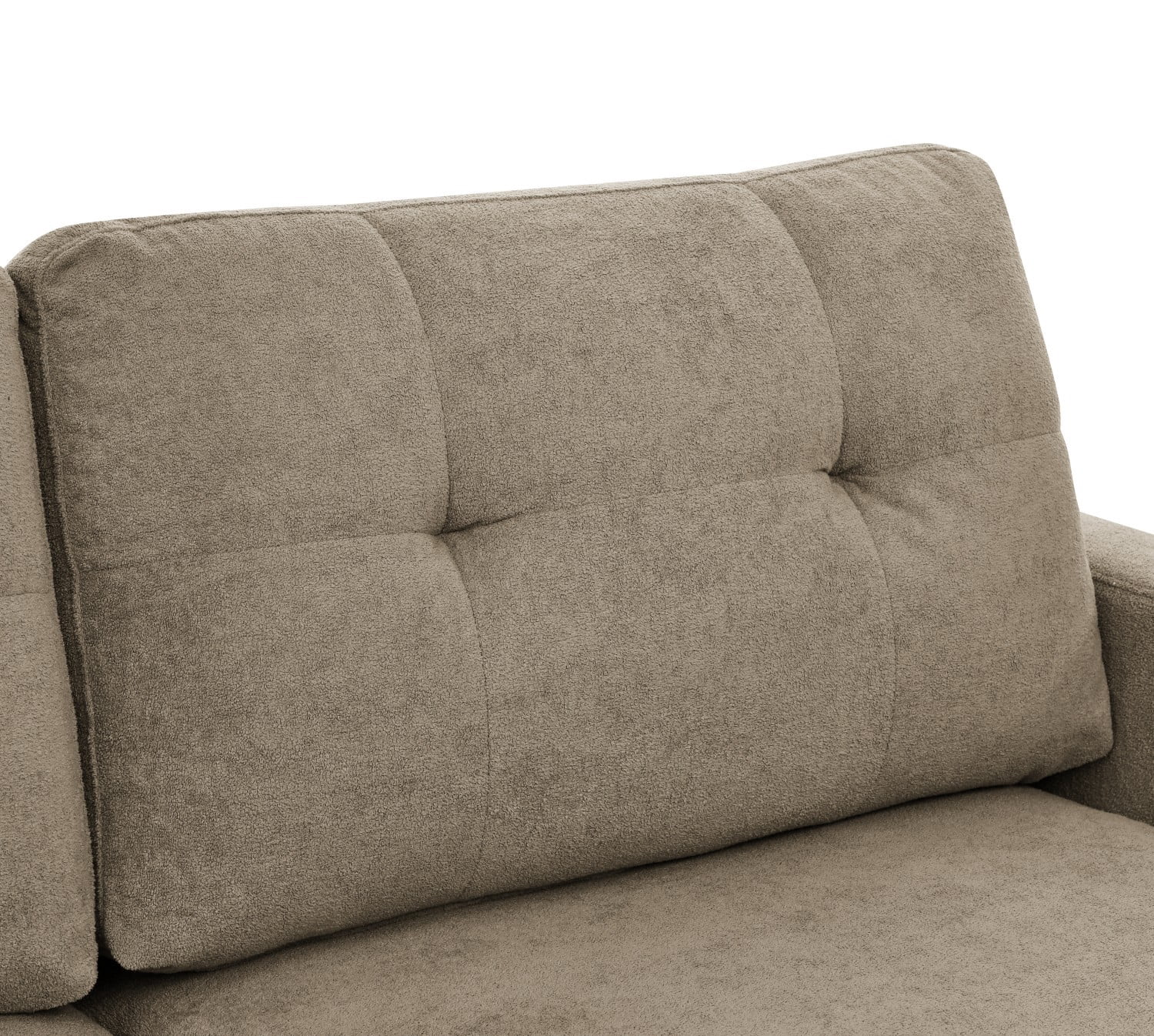 67.7" Mid-Century Modern Tufted Loveseat Sofa Upholstered 2 Seater Couch with Wooden Legs, Retro Contemporary Sofa for Living Room Lounge, Camel