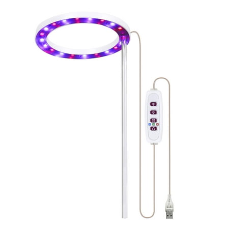 

LED Grow Lights Full Spectrum Plant Grow Lamp Gooseneck with USB Timing Five Levels Aousthop Mini 1/2/3/4 Heads Waterproof for Indoor Plant Growth Increase Germination Rate and Survival Rate