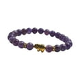 thumbnail image 1 of Pulsera elástica Hugo de piedra para hombre y niña Violeta, 1 of 9