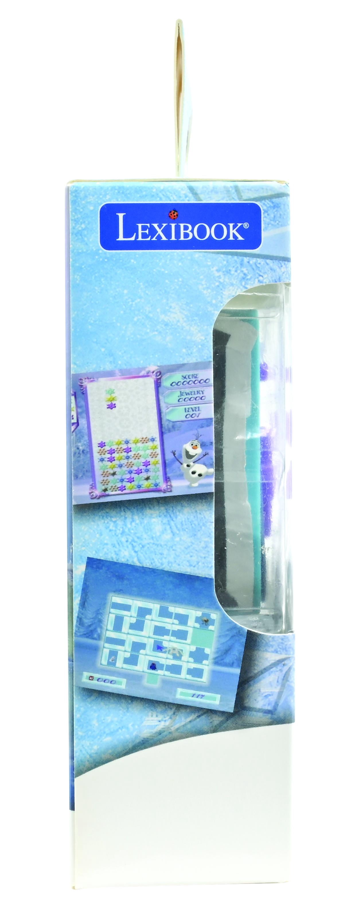 Lexibook Frozen Arcade Pocket Portable Gaming Console, 150 Games, LCD, Battery Operated, Purple / Blue
