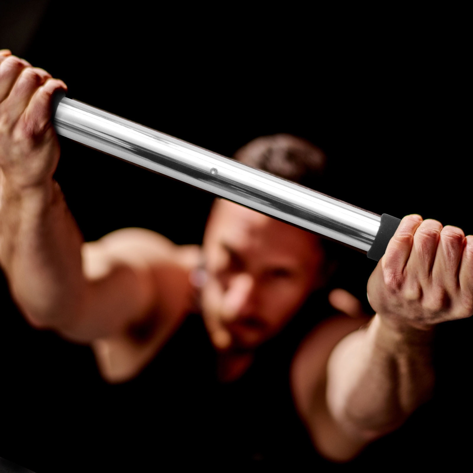 AURARMLET Strength Training Bars for Home Workout Bar Steel Black 1Pack for All Fitness Levels