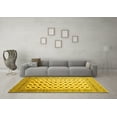 thumbnail image 3 of Ahgly Company Machine Washable Indoor Rectangle Southwestern Yellow Country Area Rugs, 3' x 5', 3 of 4