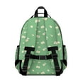 thumbnail image 3 of Green Daisy Flower Floral Pattern Backpack for School,Cute School Bag,Schoolbag with Adjustable Shoulder Straps & Padded Back,15.25"x11.5"x5.25", 3 of 5