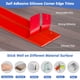 thumbnail image 3 of Protector de pared para esquinas Protalwell, goma flexible, color rojo, 2,5 cm, 3 of 7