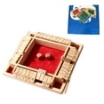 thumbnail image 1 of Juego de dados de madera «Shut the Box» para 2-4 jugadores. Juego de mesa de aprendizaje matemático para niños, adultos y toda la familia, 1 of 2