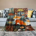 thumbnail image 2 of COMIO Fox Throw Blanket for Adults Kids Warm Super Soft Cozy Micro Flannel Blanket for Bed Sofa Plane/Living Room, 2 of 6