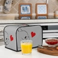thumbnail image 6 of Honeii Animal Bulldog1 Print 2 slice Toaster Cover, Two Slice Toaster Dust-proof Cover For Kitchen Small Appliance and Fingerprint Protection, 6 of 7