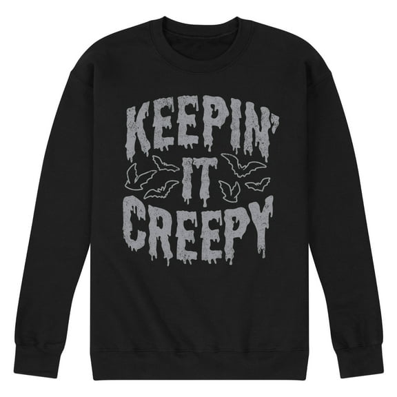 Instant Message - Keepin It Creepy - Men's Crew Neck Fleece Pullover