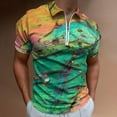 thumbnail image 2 of Vesuvius Volcano Pyroxene Rock Thin Section Microscope Photograph Men Zipper T-shirt Summer Casual Short Sleeve T-shirt Top, 2 of 7
