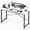 White, variant on edx 40 inch Computer Desk Modern Writing Desk, Industrial Office Desk, Office Table for Small Spaces,Sturdy Laptop Table for Home Office, Rust