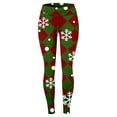 thumbnail image 3 of Leggings de cintura alta Gibobby Impresión digital 3D Navidad Pantalones para Yoga Correr Gimnasio Gris M, 3 of 4