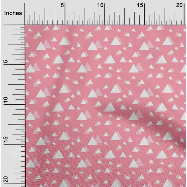 oneOone Cotton Flex Fabric Triangle Geometric Print Fabric BTY 40 Inch Wide
