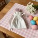 thumbnail image 4 of Bolsa De Almacenamiento De Poliéster Bolsa de regalo con cordón y orejas de conejo de Pascua rosa para huevos de caramelo, recuerdos de fiesta y decoraciones navideñas. Rkxzt, 4 of 9