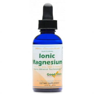 Good State Liquid Ionic Minerals Magnesium Ultra Concentrate, 100 Servings, 2 Fl Oz – Supports Muscle Relaxation & Bone Health
