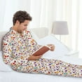 thumbnail image 6 of Zufioo Drink And Cocktail Glasses Mens Pajamas Set, Mens Long-Sleeved Pajama and Pajama Pants,Pajamas Para Hombres,Men's Sleepwear-Small, 6 of 7