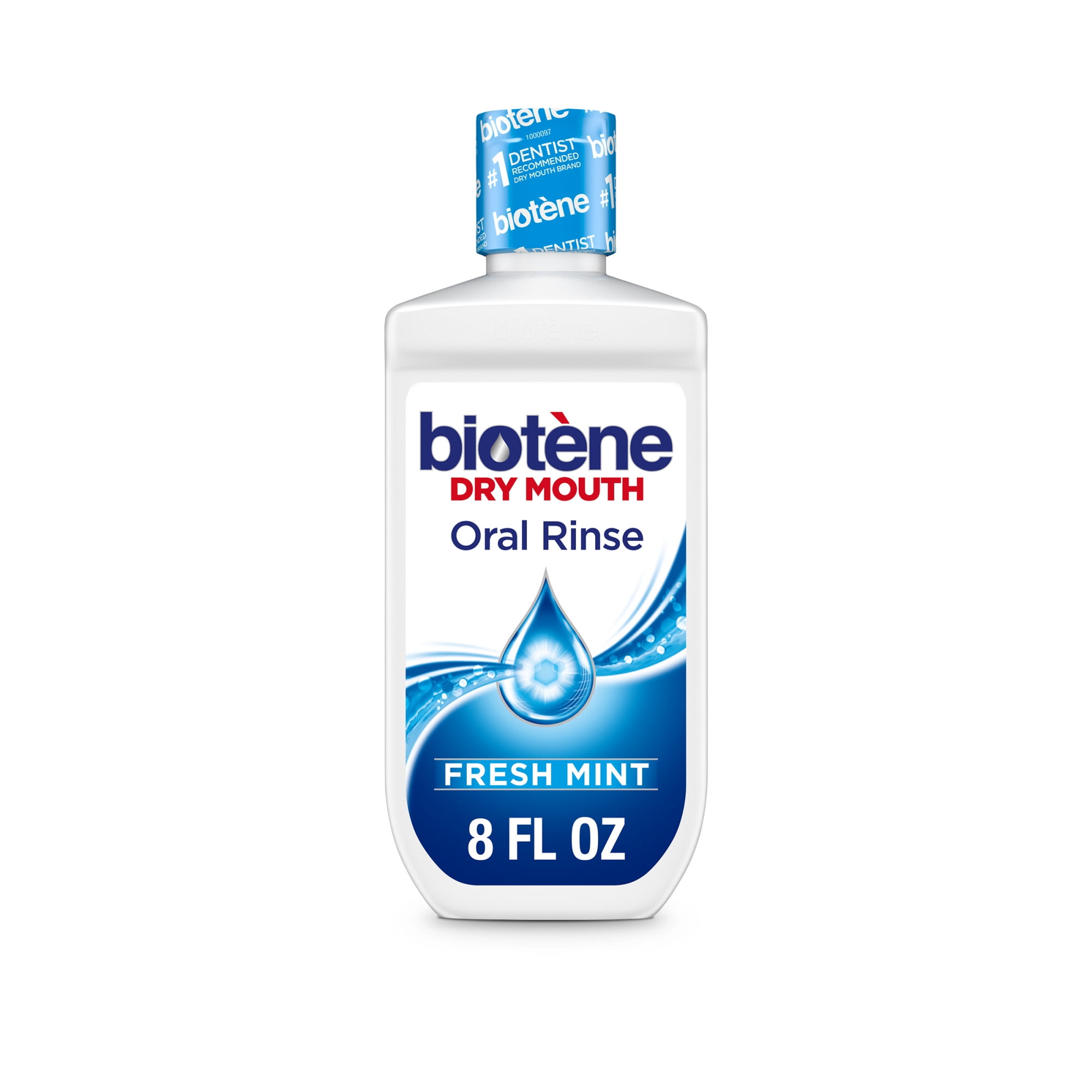 Biotene Oral Rinse Mouthwash for Dry Mouth, Fresh Mint - 8 Fl Oz