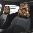 thumbnail image 2 of Kdxio Dogs Different Breeds Pattern Print 2 Piece Car Head Rest Covers Set Auto Front/Rear Seats Headrest Cover Universal Fit Most Cars,Sedan, SUV, 2 of 9