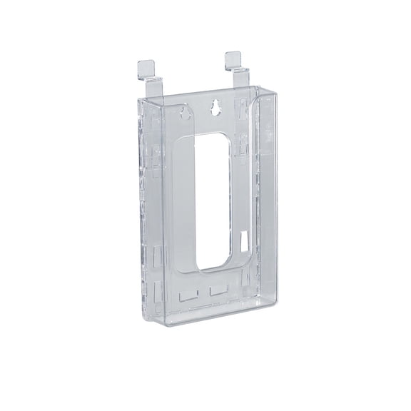 Slat wall Trifold Brochure Holder. Inside Dimension: 4.375"W, 10-Pack