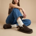 thumbnail image 4 of Cushionaire Brooklyn Genuine Suede Clogs for Women - Adjustable Slingback Casual Shoes with Buckle, Memory Foam Cushioning, Wide Widths Available, 4 of 30