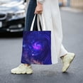 thumbnail image 6 of YFYANG Reusable Cotton Canvas Tote Shopping Bag, Mysterious Cosmic Galaxy Washable Portable Grocery Bag for Daily Travel, 6 of 8