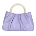 thumbnail image 3 of Bolso de mano ligero para mujer, bandolera de piel sintética, tipo clutch pequeño Púrpura, 3 of 9