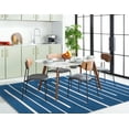 thumbnail image 3 of SAFAVIEH Montauk Oswald Geometric Striped Cotton Area Rug, Navy/Ivory, 9' x 12', 3 of 9
