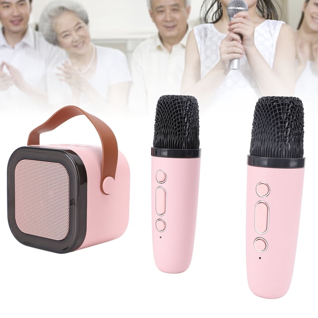 Karaoke Karaoke Machine Portable Versatile Built in Light Dual Microphone Speaker for Party Birthday Outdoor