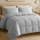 thumbnail image 1 of TESSO HOME Edredón Acolchado Extra Grande Hipoalergénico Relleno Suave de Microfibra Down Alternative Ideal para Todo el Año Uso como Edredón o para Funda Duvet KS Gris, 1 of 5