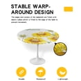 thumbnail image 2 of Round Tablecloth with Elastic Sunflowers In White Waterproof Stain-proof Table Cover Wipeable Fitted Table Cloths for 36"-44" Round Tables Dining Kitchen, 2 of 6