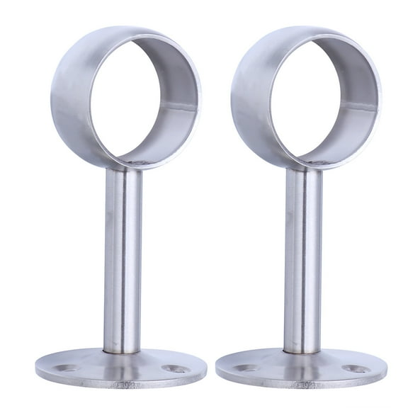 Ceiling Mount Bracket for Drapery Rod Heavy Duty Stick Curtain Holder Tube Socket 2 Pcs