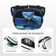thumbnail image 5 of Fotbe Blue Viper Snake Cangurera Cuadrada con Estampado de Doble Capa, Bolsa de Cintura Ajustable Mini para Hombres y Mujeres, 5 of 9