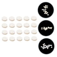 thumbnail image 4 of Raindrops 20Pcs White Guitar Fret Markers Easy Install Guitar Dot Stickers for Multiple String Instruments, 4 of 8