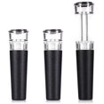 thumbnail image 1 of 3 piezas de tapón de vino, kits de bomba de vacío, tapón de silicona para botella de vino con bomba de ahorro de vino al vacío, 1 of 5