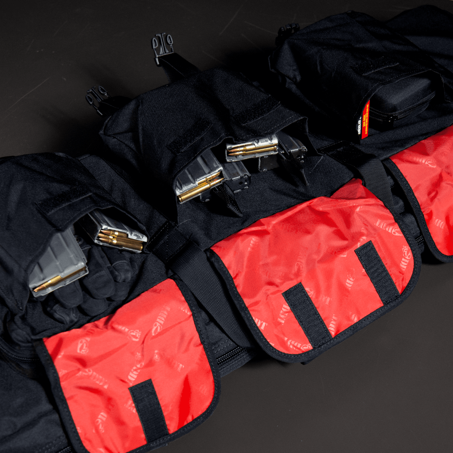 DDT 32" Padded Double Rifle Case with DDT Logo Patch, Color Black
