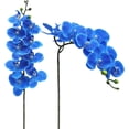 thumbnail image 3 of Artificial Orchid Stems Set of 3 Real Touch Orchid Big Blooms Fake Phalaenopsis Flower Home Wedding Decoration (3 PCS/ 29.5 inch), 3 of 7