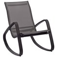 thumbnail image 4 of Modway Traveler Aluminum & Mesh Patio Rocking Chair in Black (Set of 2), 4 of 6