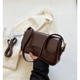 thumbnail image 2 of Bolso de hombro Amszke Y2K Trendy Monedero de cuero vegano café, 2 of 6