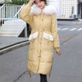 thumbnail image 5 of LYXSSBYX Womens Long Sleeve Dress Hot Sale Clearance Women Winter Long Sleeve Hooded Padded Coat Outerwear, 5 of 9