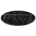thumbnail image 3 of Pemberly Row Contemporary Black Marquina Marble Dining Table, 3 of 5