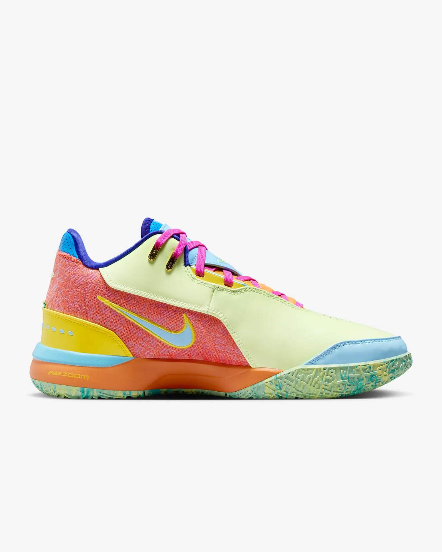 Nike Zoom LeBron NXXT Gen AMPD IPS Violet Volt FZ7885-500 Size 13 Nike LeBron NXXT Gen AMPD IPS FZ7885-500 Sneaker Men Multi  main image 3