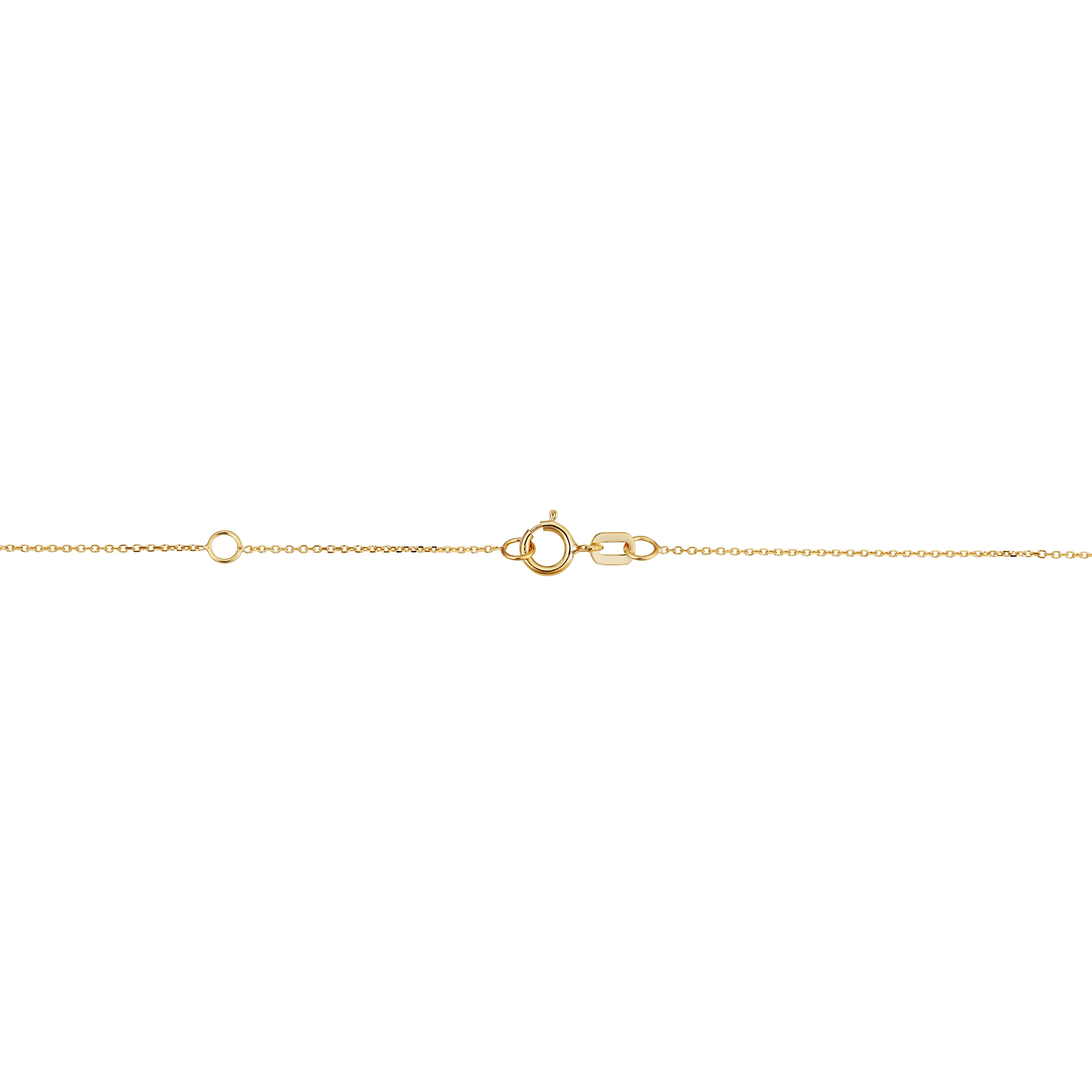 Au Naturale 14k Yellow Gold Sun Station Ankle Bracelet (adjusts to 9 or 10 inches)