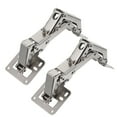 thumbnail image 1 of 2 Pcs 170 Degree Punch Free Frameless Concealed Hydraulic Cabinet Doors Hinges, 1 of 9