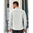 thumbnail image 6 of COOFANDY Mens Long Sleeve Button Down Shirts Wrinkle Free Dress Shirts for Men, 6 of 7