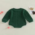 thumbnail image 3 of Barboteuse Chandail Bébé Manches Longues Tricoté Justaucorps Automne Hiver Chaud Hauts, 3 of 6